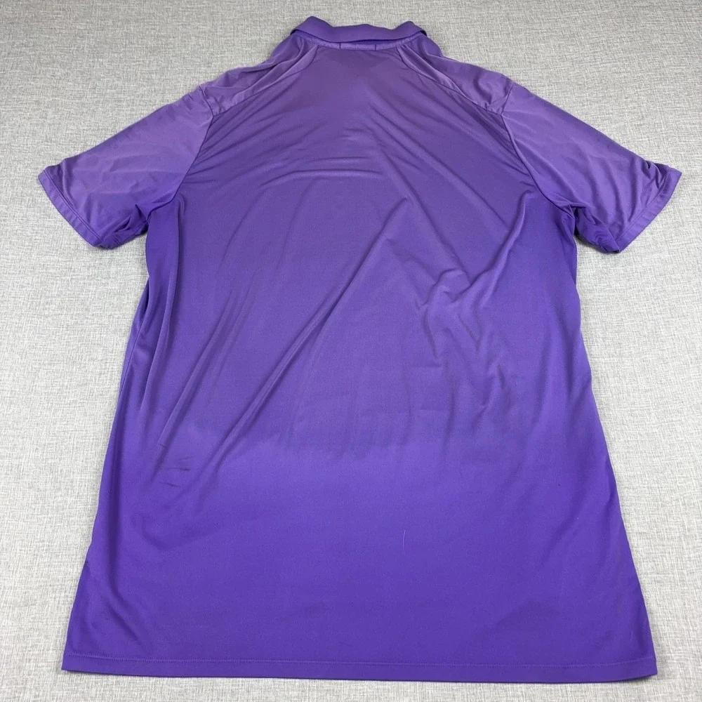 RLX Ralph Lauren Polo Shirt Mens XL Purple Seminole Golf Short Sleeve Logo
